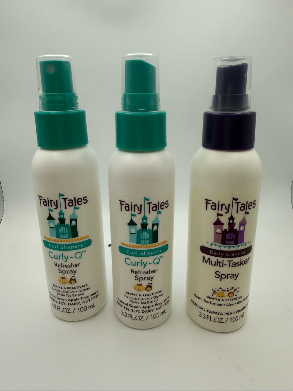 NEW Fairy Tales Curly-Q Refresher Spray & Multi-Tasker Spray Hair Care Bundle